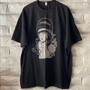 Alstyle men’s Sugar Hill black graphic chola girl T-Shirt